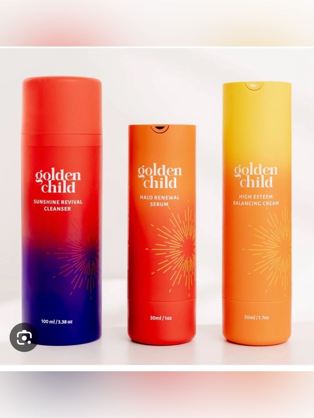 Golden Child Sunshine 3 step routine Collection featuring for skin .
